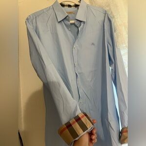 Burberry Brit Men's Blue Long Sleeve Shirt Size L